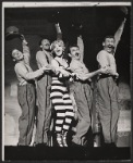 Virginia Martin and unidentified others in the 1962 stage production Little Me