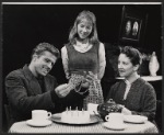 Robert Redford, Julie Harris and unidentified in the stage production Little Moon of Alban