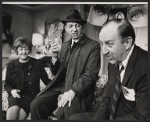 Ruth White, Phil Leeds and Heywood Hale Broun in the 1967 Broadway production of Little Murders