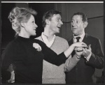 Tammy Grimes, Roddy McDowall and Jack Gilford in rehearsal for the stage production Look After Lulu