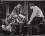 Frances Hyland, Hugh Griffith, Anthony Perkins and unidentified [second from right] in the stage production Look Homeward, Angel