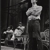 Anthony Perkins and unidentified others in the stage production Look Homeward, Angel
