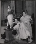 Miriam Hopkins, Arthur Hill and unidentified in the stage production Look Homeward, Angel