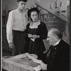 Andrew Prine, Miriam Hopkins and Ed Begley in the stage production Look Homeward, Angel