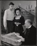 Andrew Prine, Miriam Hopkins and Ed Begley in the stage production Look Homeward, Angel