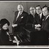 Shirley Booth, Joshua Logan, Sammy Cahn, Jule Styne and unidentified in the stage production Look to the Lilies