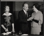 Agnes Moorehead, Charles Boyer and Ruth White in rehearsal for the stage production Lord Pengo