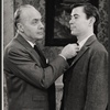 Charles Boyer and Brian Bedford in the stage production Lord Pengo