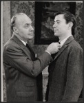 Charles Boyer and Brian Bedford in the stage production Lord Pengo