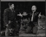 Alfred Drake [right] and unidentified in the stage production Lorenzo