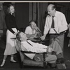 Nancy Devlin, Arthur Kennedy, David Wayne and unidentified [crew member] in rehearsal for the stage production The Loud Red Patrick