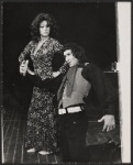 Liz Torres and Harvey Solin in the stage production Louis and the Elephant