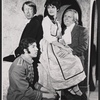 Michael O'Sullivan [upper left] Nick Ullett [lower left] Marcia Rodd and Tony Hendra in the stage production Love and Let Love