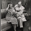Roberta Kinnon and Leo Leyden in the stage production Love and Libel