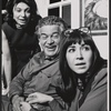 Dale Berg, David Kerman and Cara Duff-MacCormick in the stage production Love Your Crooked Neighbor
