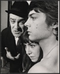 Robert Weil, Cara Duff-MacCormick and unidentified in the stage production Love Your Crooked Neighbor