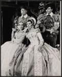 Jane White, William Bogert [right] Richard Jordan and unidentified in the 1965 New York Shakespeare stage production Love's Labor's Lost