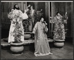 Charles Siebert, Lawrence Pressman [left] and unidentified others in the American Shakespeare production of Love's Labors Lost