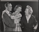 Donald Cook, Glenda Farrell and unidentified in the stage production Lovely Star, Good Night