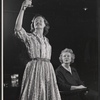 Glenda Farrell [right] and unidentified in the stage production Lovely Star, Good Night