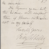 Letter signed to Thomas Jefferson Hogg, 22 January 1818