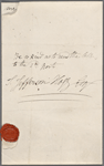 Letter signed to Thomas Jefferson Hogg, 22 January 1818