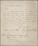 Affidavit signed, to William Willats, 31 January 1818