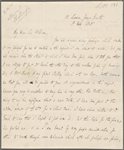 	Autograph letter signed to Sir William Knighton, 8 February 1818