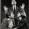 Gabriel Dell, Larry Blyden [standing] and Anne Jackson in the Broadway production of Luv