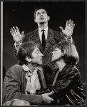 Gabriel Dell, Larry Blyden [standing] and Anne Jackson in the Broadway production of Luv