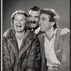 Barbara Bel Geddes, Robert Darnell and Gene Wilder in publicity pose for the Broadway production of Luv