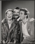 Barbara Bel Geddes, Robert Darnell and Gene Wilder in publicity photo for the Broadway production of Luv