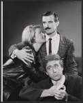 Barbara Bel Geddes, Robert Darnell and Gene Wilder in publicity photo for the Broadway production of Luv
