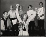 Philip Bruns, Melina Mercouri [center] and unidentified others in the 1972 stage production Lysistrada