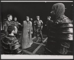 Christopher Lloyd, John Heard [left] Christopher Walken [center] and unidentified others in the 1974 New York Shakespeare production of Macbeth
