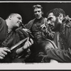 Christopher Walken [center] and unidentified others in the 1974 New York Shakespeare production of Macbeth