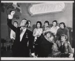 Leonard Sillman, Hilda Simms, Blanche Yurka and unidentified others in the 1970 production of The Madwoman of Chaillot