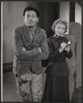 Eli Wallach and Glynis Johns in rehearsal for the 1956 Broadway revival of G. B. Shaw's Major Barbara
