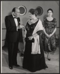 Cedric Hardwicke, Ina Balin and Gertrude Berg in the stage production A Majority of One