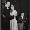 Michael Tolan, Ina Balin and Barnard Hughes in the stage production A Majority of One