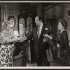 Robert Morley, Molly Picon and unidentified others in the London stage production A Majority of One