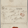 Autograph address leaf to John Murray, 20 February 1818