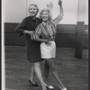 Celeste Holm and Vicki Cummings in rehearsal for the 1967 National tour of the stage production Mame
