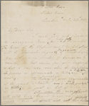 Autograph letter (draft) signed to John Frank Newton, 25 February 1818
