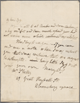 Autograph letter signed to Isabel Booth, 5 March 1818
