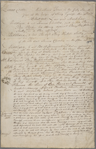 Thomas Charters manuscript material