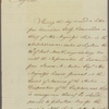 Letter to [Thomas Towns-hend] Lord Sydney