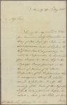 Letter to [Thomas Towns-hend] Lord Sydney