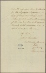 Letter to [Thomas Towns-hend] Lord Sydney
