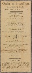 Order of Procession, for the Funeral of the late Governor Hancock. Boston